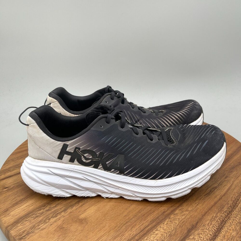 Hoka One One Rincon 3 Shoes Mens Size 12 D Black Running Comfort Walking Gym